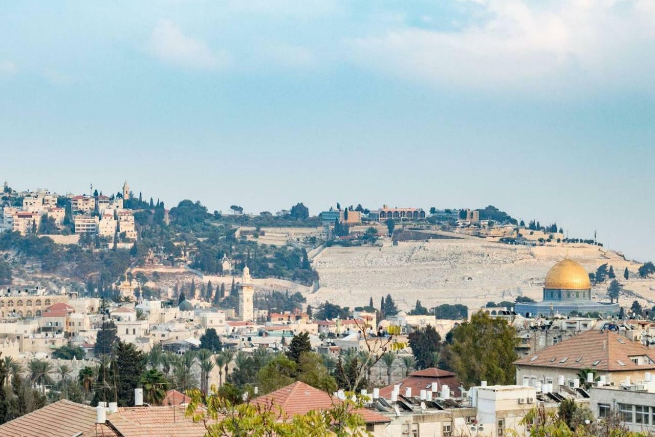 Luxury Three-Bedroom/Terrace Over Old City View Jerusalem Eksteriør billede